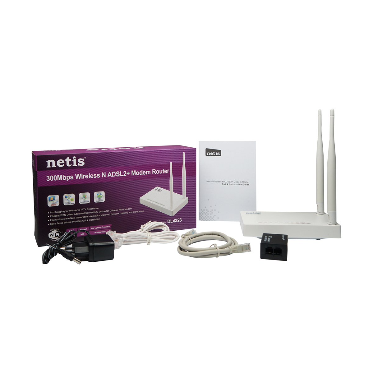 مودم روتر بی‌سیم VDSL2 Plus نتیس مدل DL4323-3